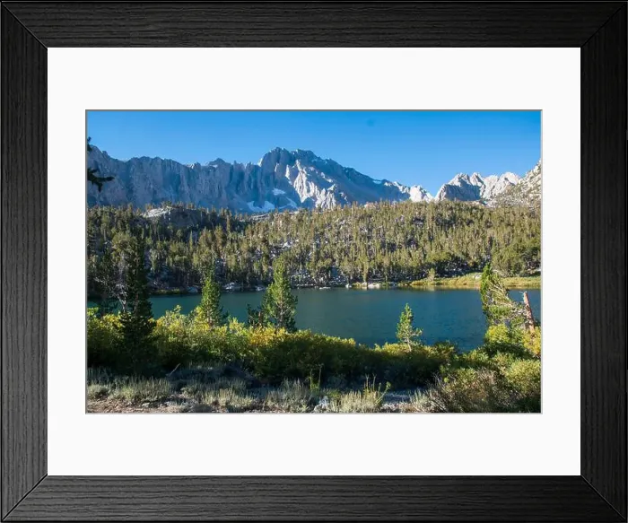 Framed Print : The trail to Kearsarge Pass is a difficult one
