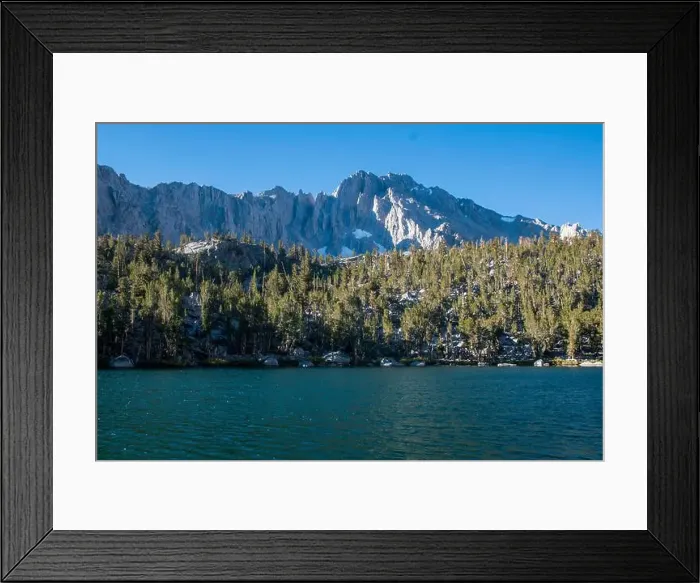 Framed Print : The trail to Kearsarge Pass is a difficult one