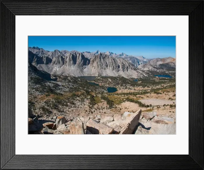 Framed Print : The trail to Kearsarge Pass is a difficult one