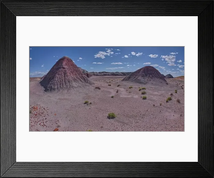 Framed Print : The Little Teepees on the north side of Haystack Mesa in Petrified Forest National Park Framed Print : The Little Teepees on the north side of Haystack Mesa in Petrified Forest National Park