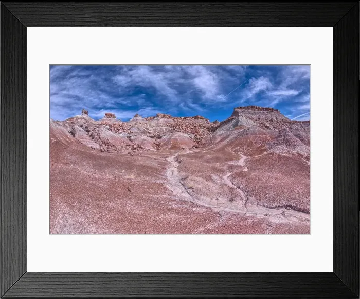 Framed Print : Crumbling cliffs of a mesa near Hamilili Point in Petrified Forest, Arizona, United States of America, North America Framed Print : Crumbling cliffs of a mesa near Hamilili Point in Petrified Forest, Arizona, United States of America, North America