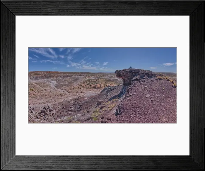 Framed Print : View from the summit of Crystal Mesa west of Hamilili Point in Petrified Forest National Park Framed Print : View from the summit of Crystal Mesa west of Hamilili Point in Petrified Forest National Park