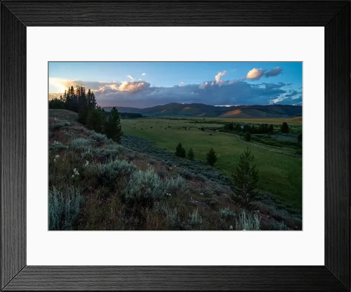 Framed Print : Dramatic evening clouds over the Stanley Creek Wildlife Interpretive Area / Valley Creek Restoration Project Framed Print : Dramatic evening clouds over the Stanley Creek Wildlife Interpretive Area / Valley Creek Restoration Project