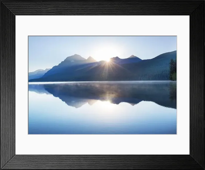 Framed Print : Bowman lake Framed Print : Bowman lake