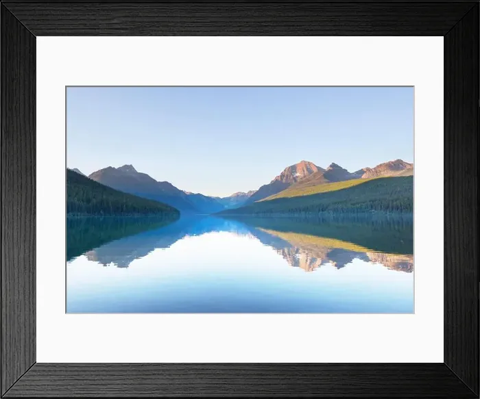 Framed Print : Bowman lake Framed Print : Bowman lake