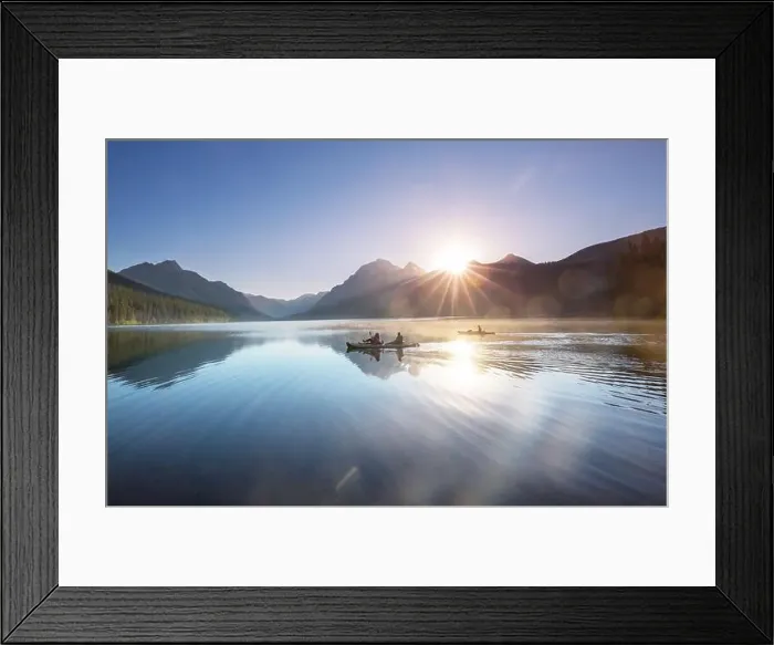 Framed Print : Canoe on the lake Framed Print : Canoe on the lake