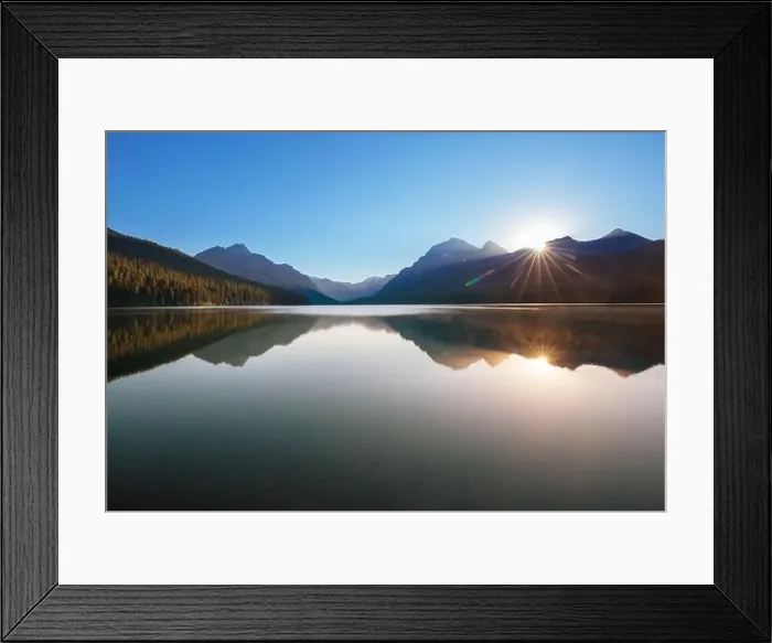 Framed Print : Bowman Lake is located in the northwestern part of Glacier National Park in Montana, USA Framed Print : Bowman Lake is located in the northwestern part of Glacier National Park in Montana, USA