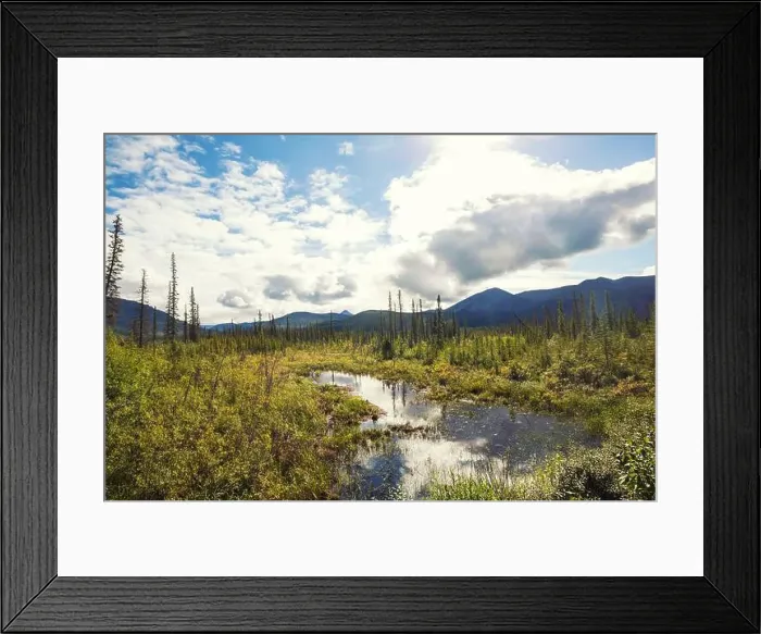 Framed Print : Lake on Alaska Framed Print : Lake on Alaska