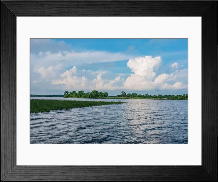Framed Print : Late Afternoon Clouds Over Blackwater National Wildlife Refuge, MD USA