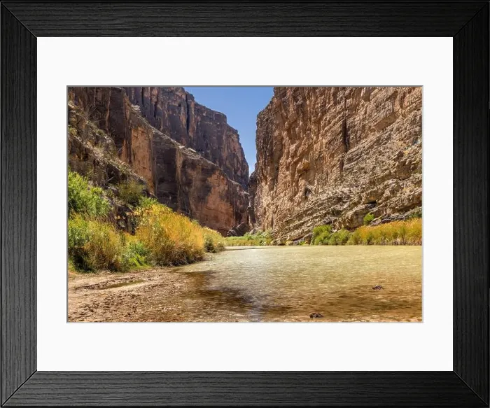 Framed Print : The Rio Grande River in the Santa Elena Canyon, Big Bend National Park Texas Framed Print : The Rio Grande River in the Santa Elena Canyon, Big Bend National Park Texas