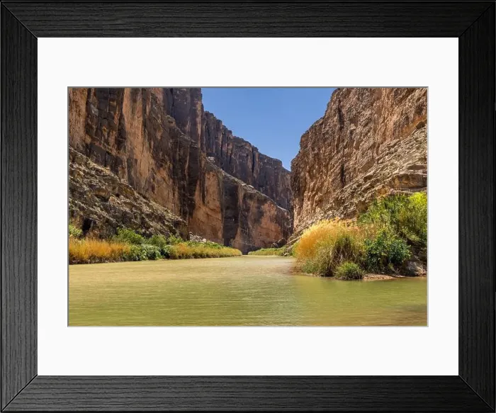 Framed Print : The Rio Grande River in the Santa Elena Canyon, Big Bend National Park Texas Framed Print : The Rio Grande River in the Santa Elena Canyon, Big Bend National Park Texas