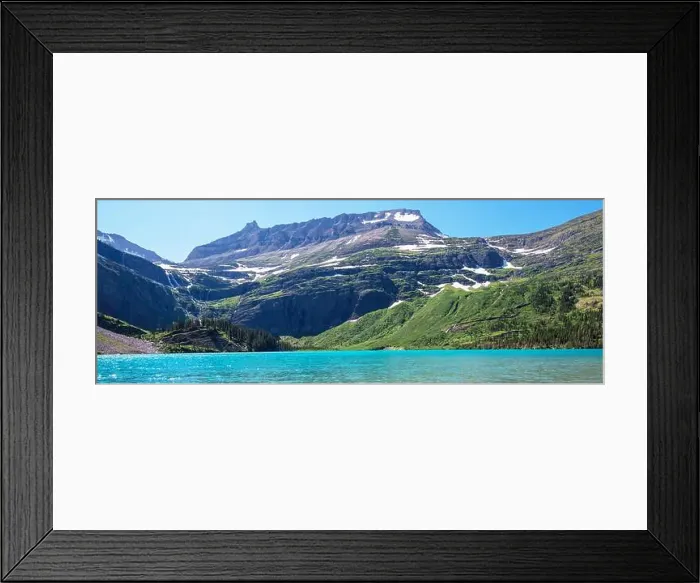 Framed Print : Picturesque rocky peaks of the Glacier National Park, Montana, USA. Beautiful natural landscapes Framed Print : Picturesque rocky peaks of the Glacier National Park, Montana, USA. Beautiful natural landscapes