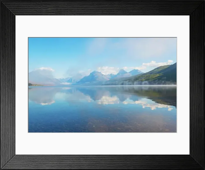 Framed Print : Picturesque rocky peaks of the Glacier National Park, Montana, USA. Beautiful natural landscapes Framed Print : Picturesque rocky peaks of the Glacier National Park, Montana, USA. Beautiful natural landscapes