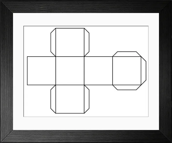 Framed Print : Print a cube