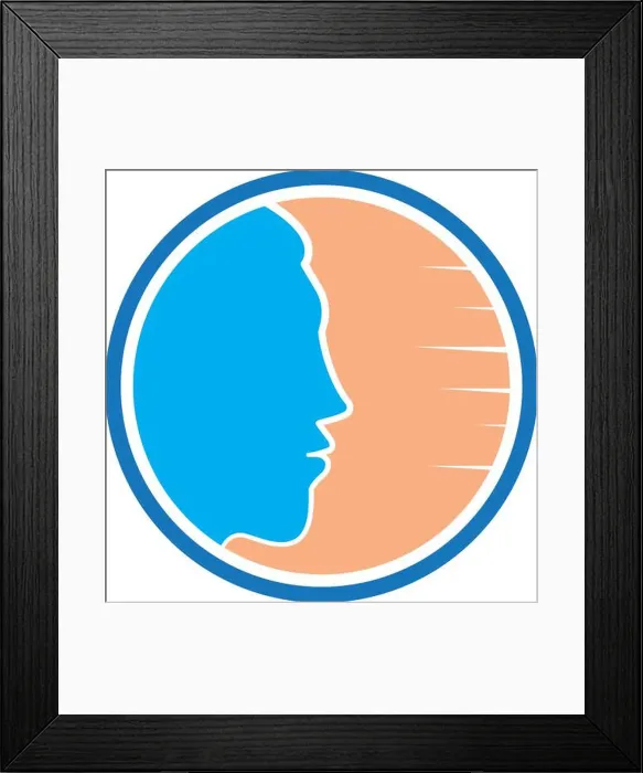 Framed Print : male face icon vector illustration, backgroun Framed Print : male face icon vector illustration, backgroun
