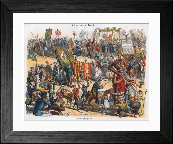 Framed Print : Corpus carlisti. La procesión que va por fuera Framed Print : Corpus carlisti. La procesión que va por fuera
