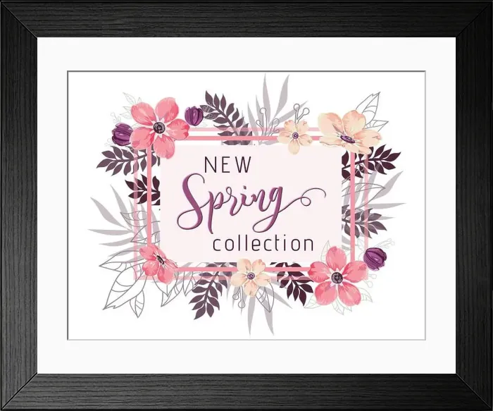 Framed Print : New spring collection background with beautiful pink and fucshia flowers Framed Print : New spring collection background with beautiful pink and fucshia flowers