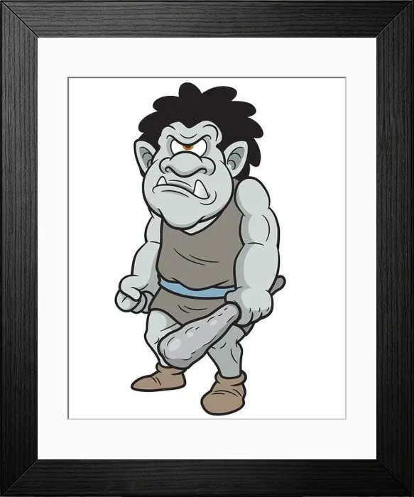 Framed Print : Vector illustration of Giant Cartoon Framed Print : Vector illustration of Giant Cartoon
