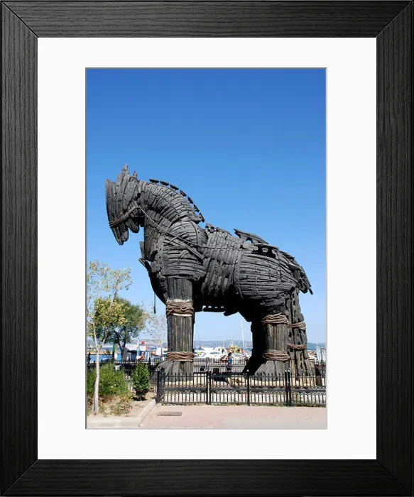 Framed Print : Trojan Horse Canakkale harbour Framed Print : Trojan Horse Canakkale harbour
