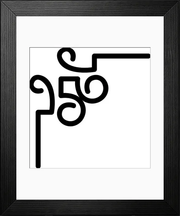 Framed Print : border corner frame is the vector icon. Isolated contour symbol illustration Framed Print : border corner frame is the vector icon. Isolated contour symbol illustration