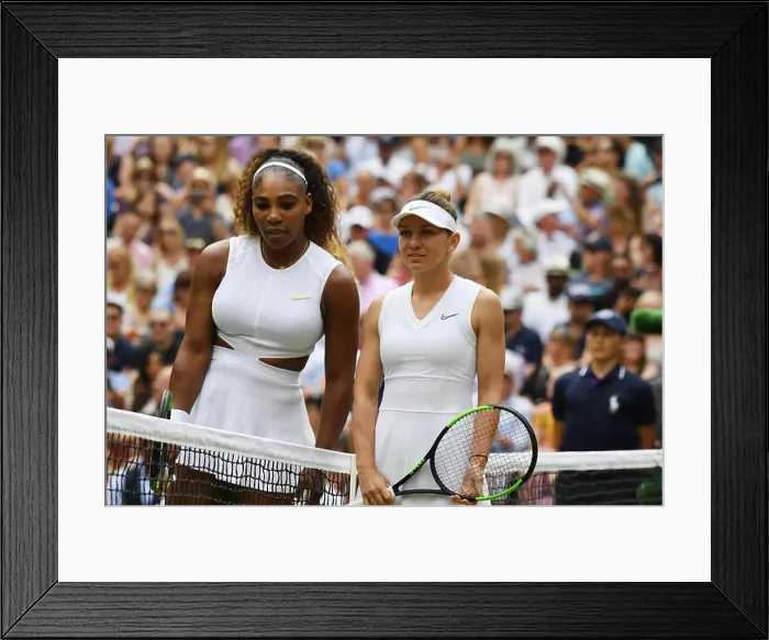 Framed Print : London England 13 July 2019 The Championships Wimbledon 2019 13072019 Simona Halep (ROM) and Serena Williams (USA) Framed Print : London England 13 July 2019 The Championships Wimbledon 2019 13072019 Simona Halep (ROM) and Serena Williams (USA)