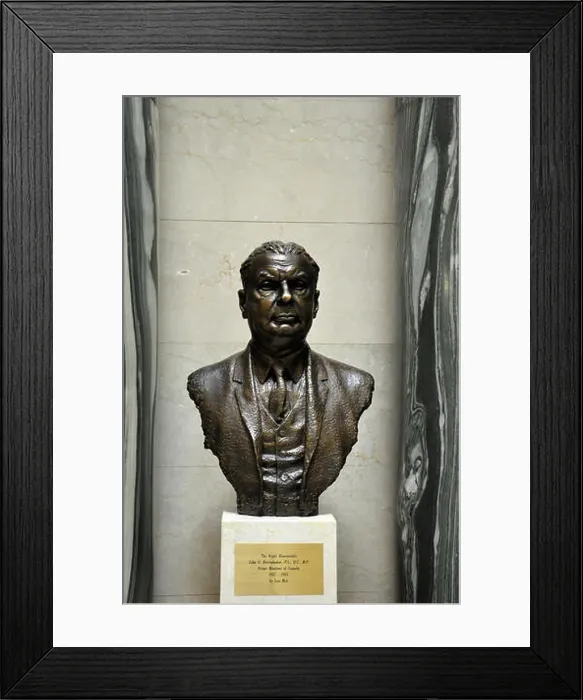 Framed Print : Bust of The Right Honorable John G Framed Print : Bust of The Right Honorable John G