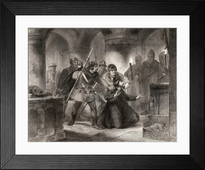 Framed Print : Arrest of Johannes Milicius or Jan Milíč z Kroměříže Framed Print : Arrest of Johannes Milicius or Jan Milíč z Kroměříže