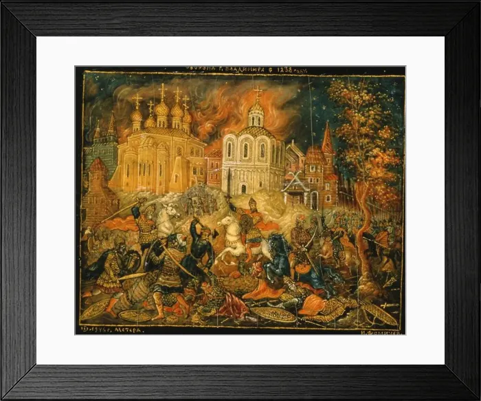 Framed Print : The Mongol Hordes of Batu Khan defeat Vladimir-Suzdal Framed Print : The Mongol Hordes of Batu Khan defeat Vladimir-Suzdal