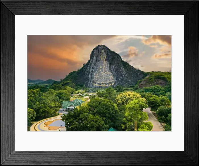 Framed Print : Buddha Mountain in Pattaya, Chonburi, Thailand Framed Print : Buddha Mountain in Pattaya, Chonburi, Thailand