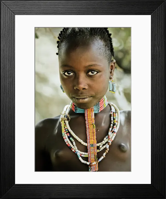 Framed Print : Girl from the Benna tribe, Omo valley, South Ethiopia, Africa Framed Print : Girl from the Benna tribe, Omo valley, South Ethiopia, Africa