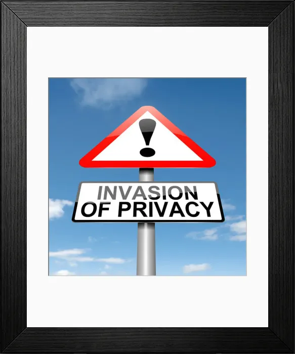 Framed Print : Invasion of privacy Framed Print : Invasion of privacy