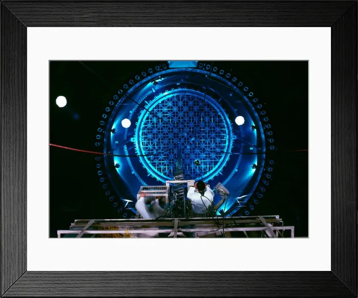 Framed Print : Reactor Core & worker viewed from above, Nuclear Power Plant, USA Framed Print : Reactor Core & worker viewed from above, Nuclear Power Plant, USA