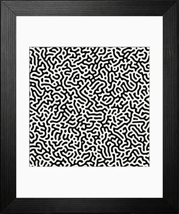 Framed Print : Abstract organic background, natural maze labyrinth Framed Print : Abstract organic background, natural maze labyrinth