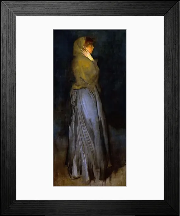 Framed Print : James Abbott Mcneill Whistler - Arrangement Yellow Grey 1858 Framed Print : James Abbott Mcneill Whistler - Arrangement Yellow Grey 1858