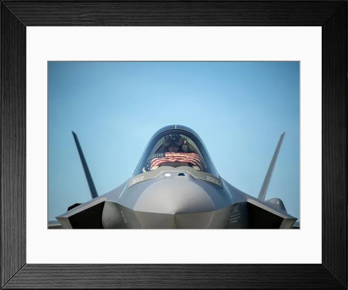 Framed Print : An F-35 pilot assigned to the 158th Fighter Wing Framed Print : An F-35 pilot assigned to the 158th Fighter Wing