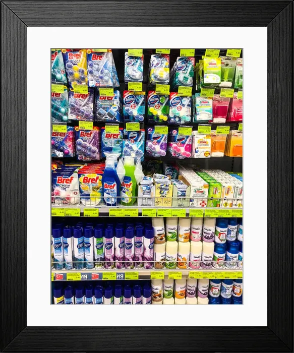 Framed Print : Air fresheners, care of the bathroom, toilet. Studio Photo Framed Print : Air fresheners, care of the bathroom, toilet. Studio Photo