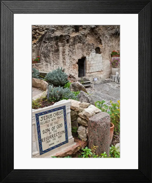 Framed Print : The Garden Tomb in Jerusalem, where some Christian traditions place the burial of Christ Framed Print : The Garden Tomb in Jerusalem, where some Christian traditions place the burial of Christ