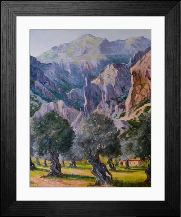 Framed Print : Cala Tuent, 2004, Josep Munar, oleo sobre tela Framed Print : Cala Tuent, 2004, Josep Munar, oleo sobre tela
