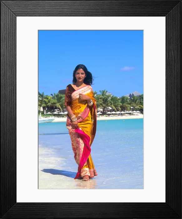 Framed Print : Mauritius Mauritian Indian Woman Framed Print : Mauritius Mauritian Indian Woman