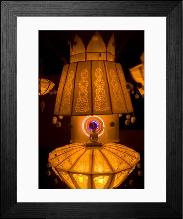 Framed Print : The lights and lanterns signify the celebration of vesak - the birth Framed Print : The lights and lanterns signify the celebration of vesak - the birth