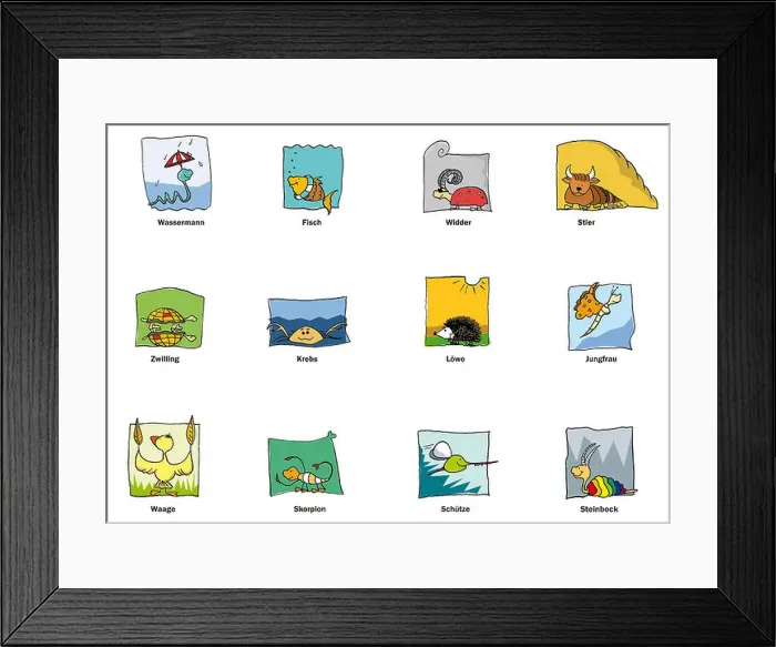 Framed Print : Variety of zodiac signs Framed Print : Variety of zodiac signs