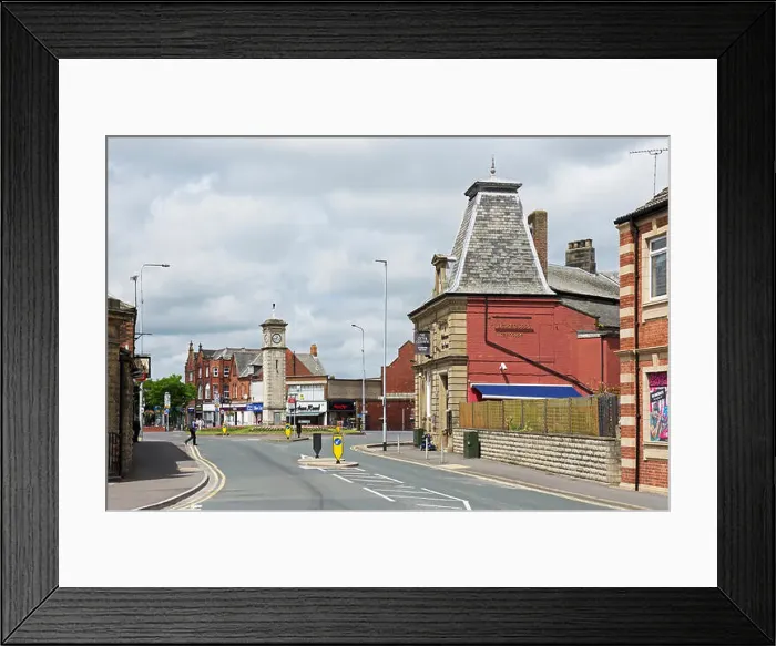 Framed Print : Town centre of Goole, East Yorkshire, England UK