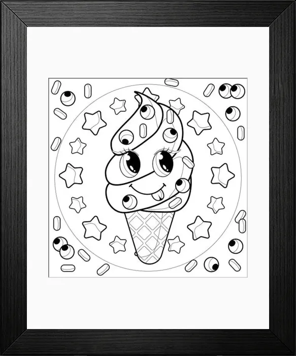 Framed Print : ?oloring page for kids and adults Framed Print : ?oloring page for kids and adults