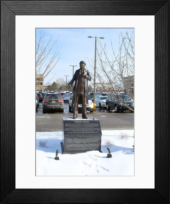 Framed Print : Bronze statue of General Motors founder Willam C. Durant in Flint, Michigan Framed Print : Bronze statue of General Motors founder Willam C. Durant in Flint, Michigan