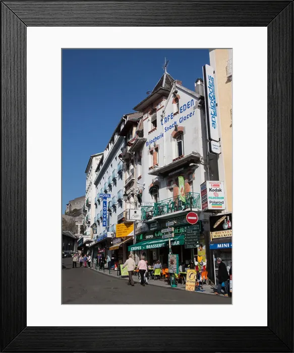 Framed Print : SHOPPING STREET IN THE TOWN CENTRE OF LOURDES HAUTES-PYRENEES (65) MIDI-PYRENEES FRANCE Framed Print : SHOPPING STREET IN THE TOWN CENTRE OF LOURDES HAUTES-PYRENEES (65) MIDI-PYRENEES FRANCE