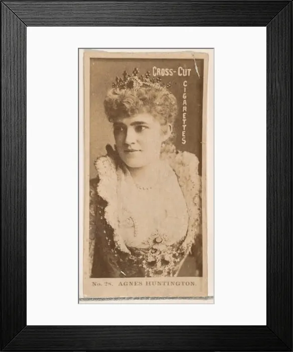 Framed Print : Card Number 28 features Agnes Huntington Framed Print : Card Number 28 features Agnes Huntington