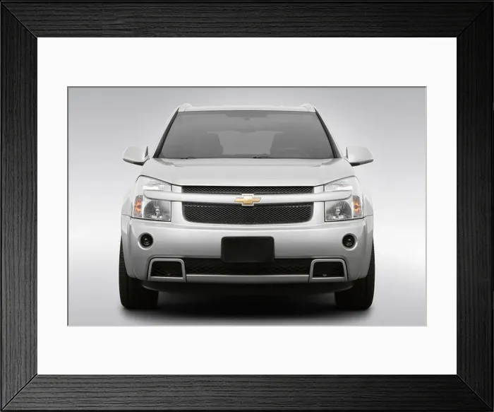 Framed Print : 2008 Chevrolet Equinox Sport in Silver - Low / Wide Front Framed Print : 2008 Chevrolet Equinox Sport in Silver - Low / Wide Front