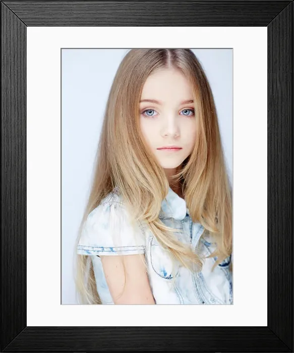 Framed Print : Studio shoot of young beautiful girl Framed Print : Studio shoot of young beautiful girl