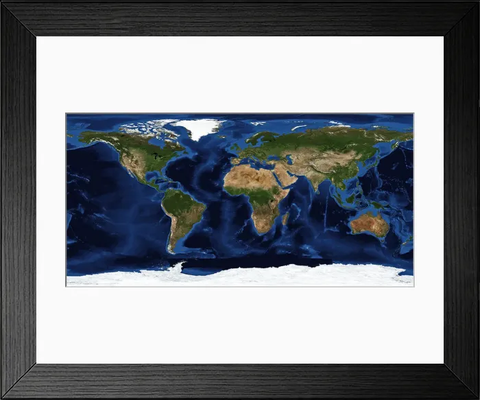 Framed Print : Earth from the inside or world outside in