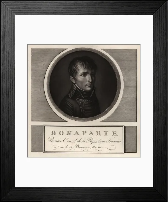 Framed Print : Napoleon Bonaparte, First Consul of the French Republic Framed Print : Napoleon Bonaparte, First Consul of the French Republic